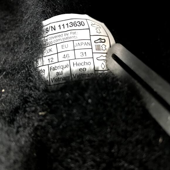 UGG Scuff Romeo II Slippers Men 13 Black Suede/Sheep Comfy Retro Cottage NWOB - Picture 10 of 10